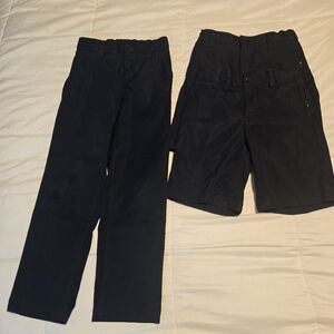 Lands' End Navy and Cream Pants